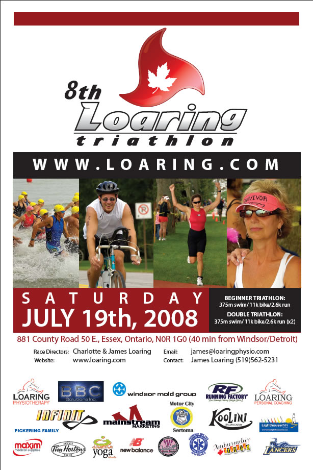 2008 Loaring Triathlon Poster