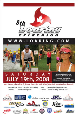 2008 Loaring Triathlon Poster