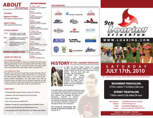 Click to view the 2010 Loaring Triathlon Brochure